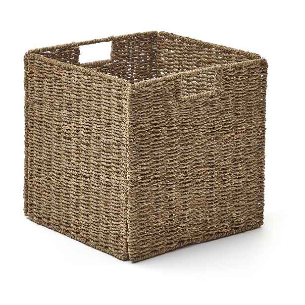 Košík do regálu z mořské trávy 32x32x33 cm Tossa – Kave Home