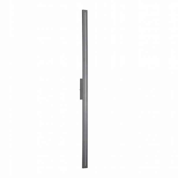 Nástěnná lampa Linea M šedá 1xLED Ip 65 Moderní Vertikální Nástěnná Lampa