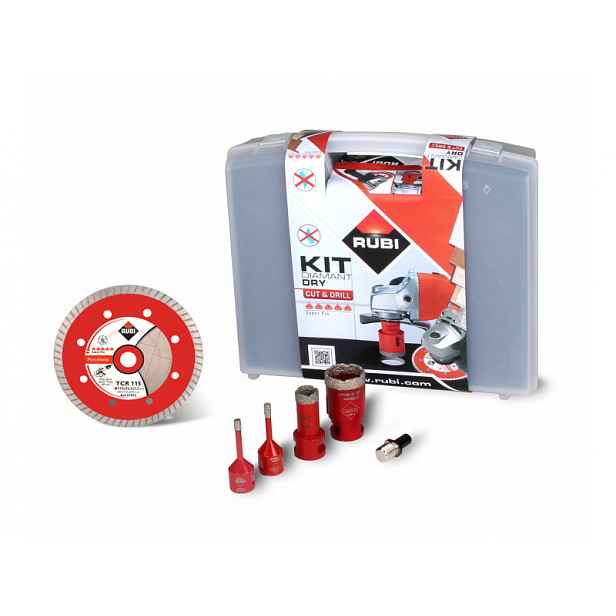 Sada korunek Rubi Drygres M14 štít TCR-115 Kufr 68923 diamantových