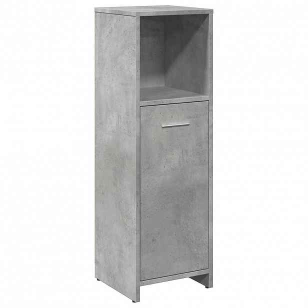 vidaXL Koupelnová skříňka betonově šedá 30 x 30 x 95 cm dřevotříska