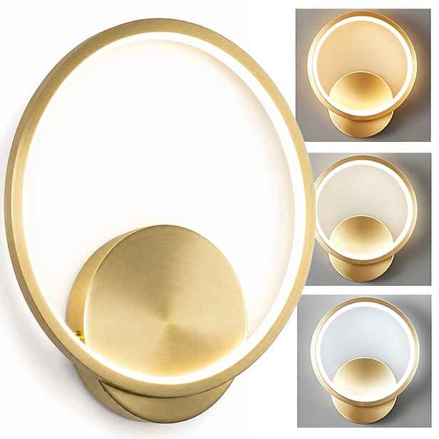 Nástěnná lampa Zlatá Moderní Ring pro Ložnice Led 4000K 10W