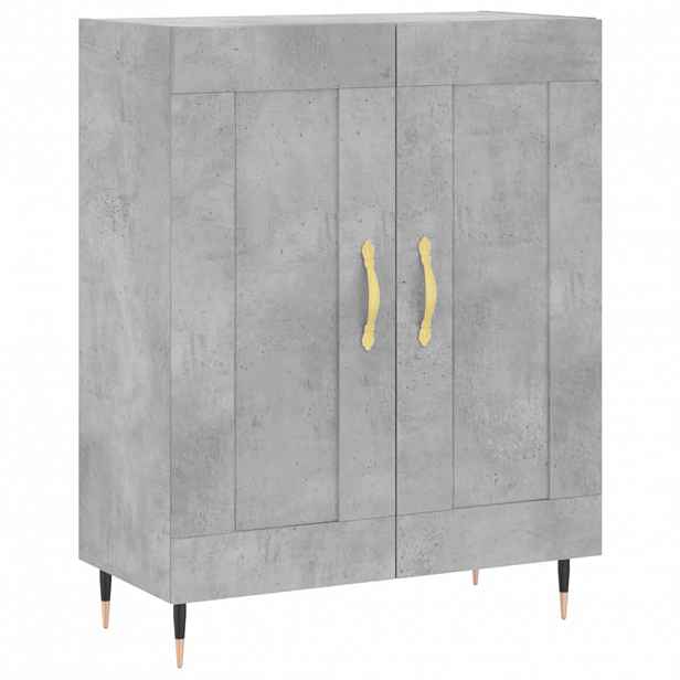 vidaXL Příborník betonově šedý 69,5 x 34 x 90 cm kompozitní dřevo