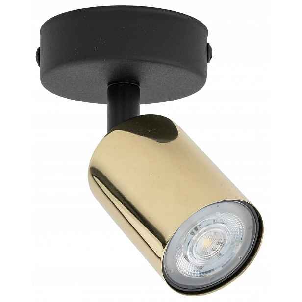 Nástěnná lampa Spot Top Černá Zlatá 1xGU10 Nástěnná lampa do pracovny do pokoje