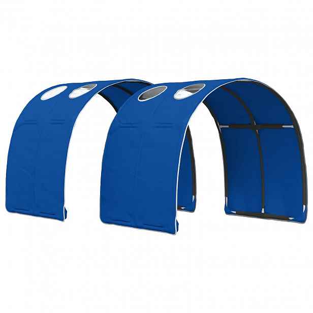 vidaXL Tunel postele 2 ks Modrá Polyester
