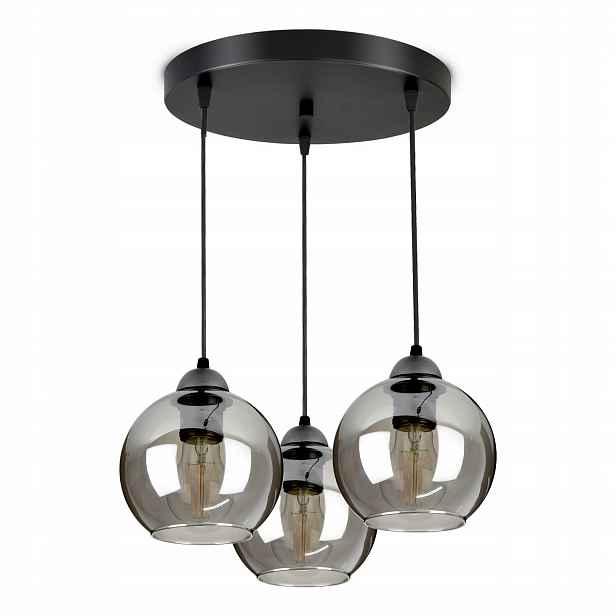 Skleněná závěsná stropní lampa Led koule
