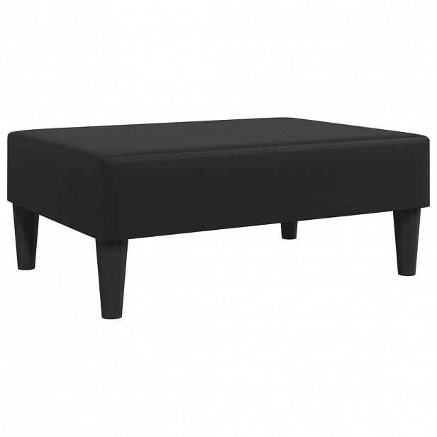 vidaXL Podnožka černá 77 x 55 x 31 cm umělá kůže