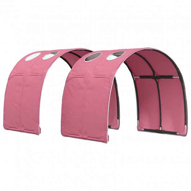 vidaXL Tunel postele 2 ks Růžová Polyester