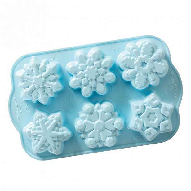 Frozen 2 forma Nordic Ware na 6 sněhových vloček, modrá, 710 ml