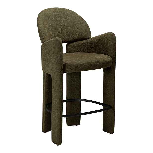 Khaki barová židle (výška sedáku 68,5 cm) Aole – DAN-FORM Denmark