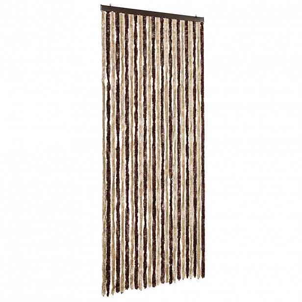 vidaXL Závěs proti hmyzu béžový a světle hnědý 100 x 220 cm Chenille
