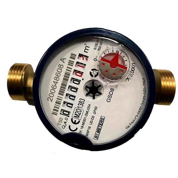 BMeters GSD8 DN20 3/4" suchý antimagnetický vodoměr pro studenou vodu