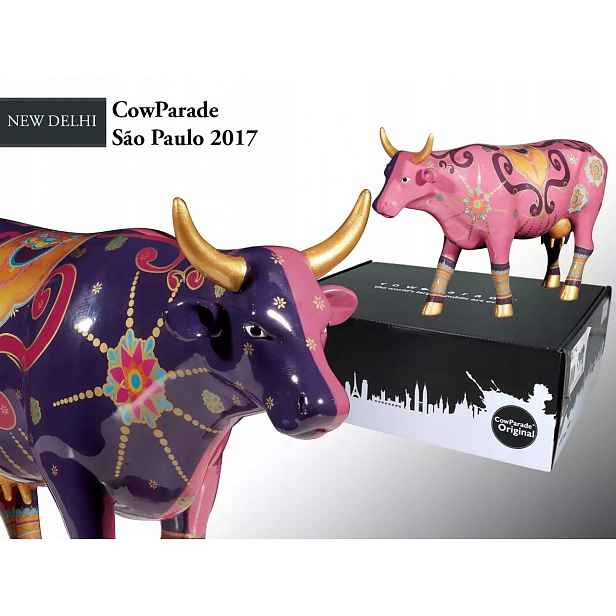 CowParade Sao Paulo 2017, Nové Dillí, autor: Marcia Aftimus.
