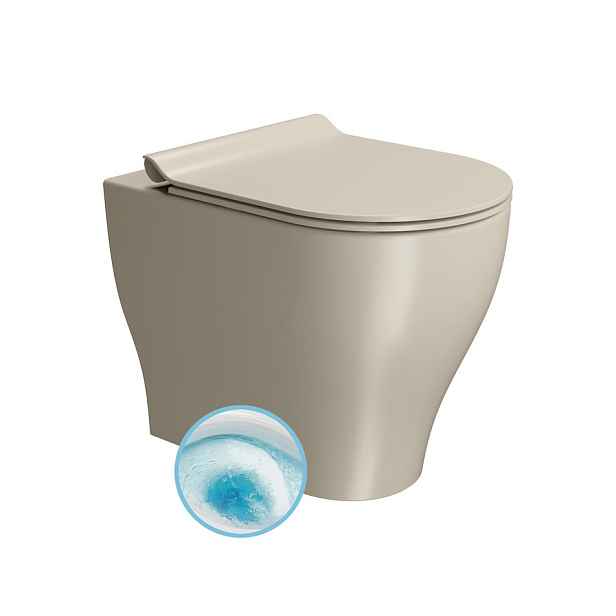 GSI TONO WC mísa stojící, Geniusflush, 36x53cm, spodní/zadní odpad, creta dual-mat