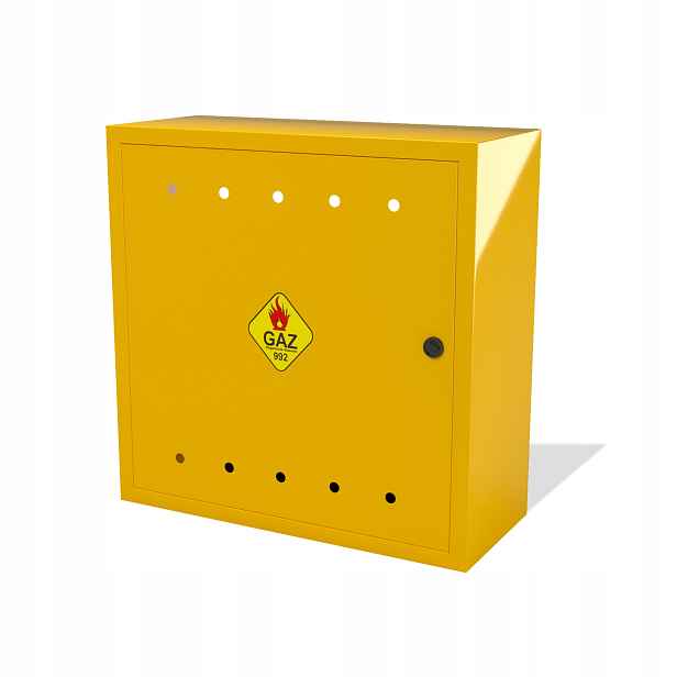 Plynová Skříňka 60x60x25 Gaz Žlutá