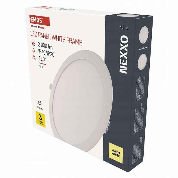 Emos Nexxo Led podhledové svítidlo 25W 3000K bílé 30 cm