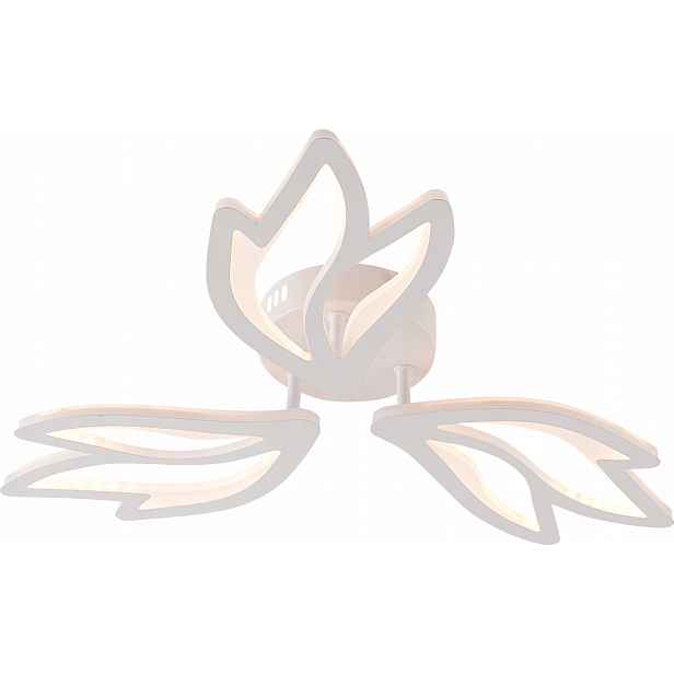 Minimalistický Led Lustr Květina 60W Ø530 Dálkový Ovladač Bílý Vargo DL1144