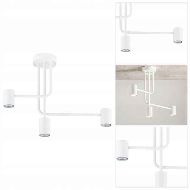 Stropní svítidlo Luis bílá do obývacího pokoje s elegantním designem Sigma Lighting