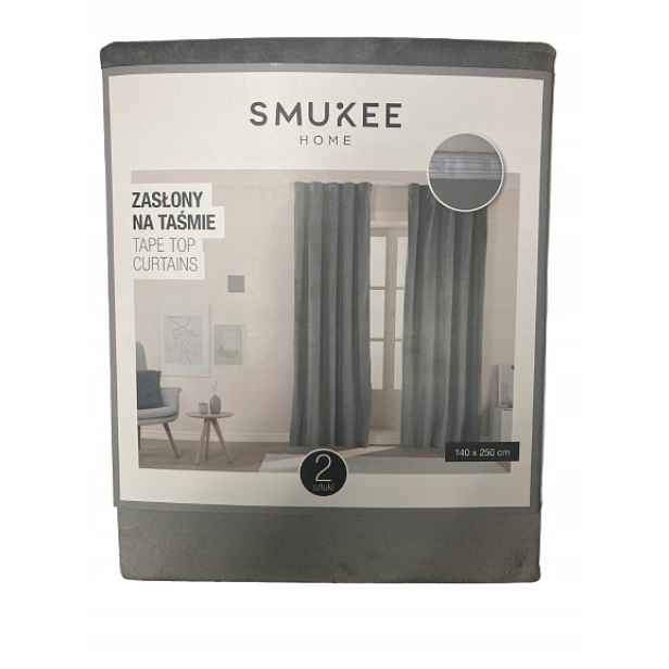 Velurové záclony sametové Na pásce Smukee 2 ks 140x250 cm