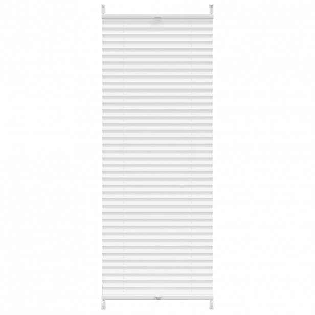 vidaXL Plisovaná roleta 40 x 125 cm, bílá, skládaná