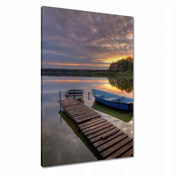Obrazy 60x90 Západ slunce Jezero