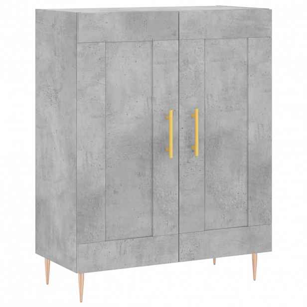 vidaXL Příborník betonově šedý 69,5 x 34 x 90 cm kompozitní dřevo