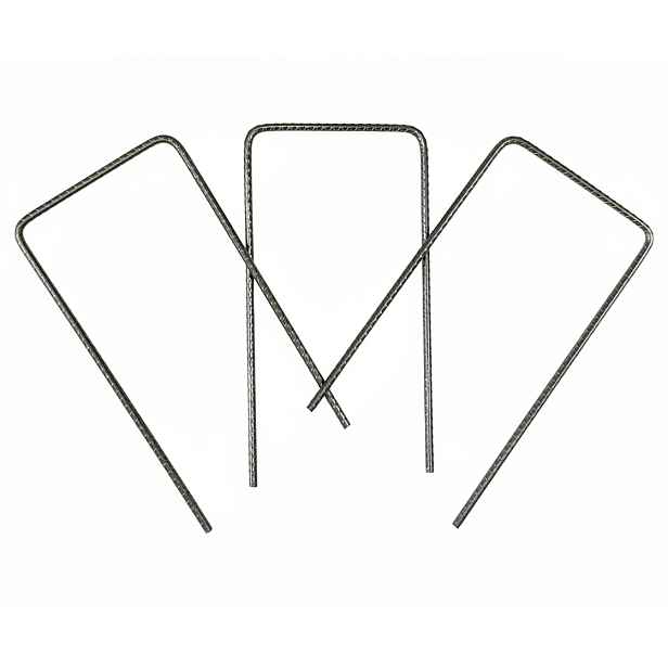 GTEX Ocelové kotvící skoby do země U-POL 15×7,5×15 cm × 3,5mm – balení 50 ks