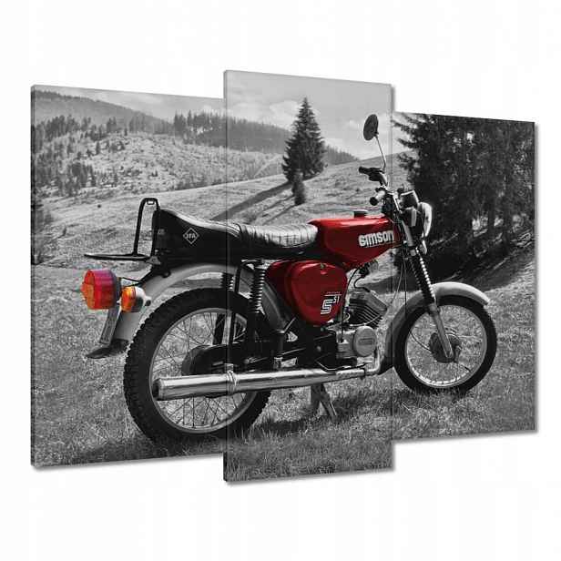 Obrazy 90x70 Červený Simson S51 E
