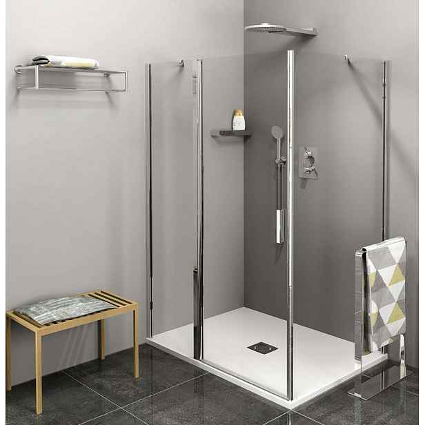 Polysan Zoom Line - Sprchový kout 120x100 cm, L/P varianta, Antidrop, čiré sklo/chrom ZL1312ZL3210