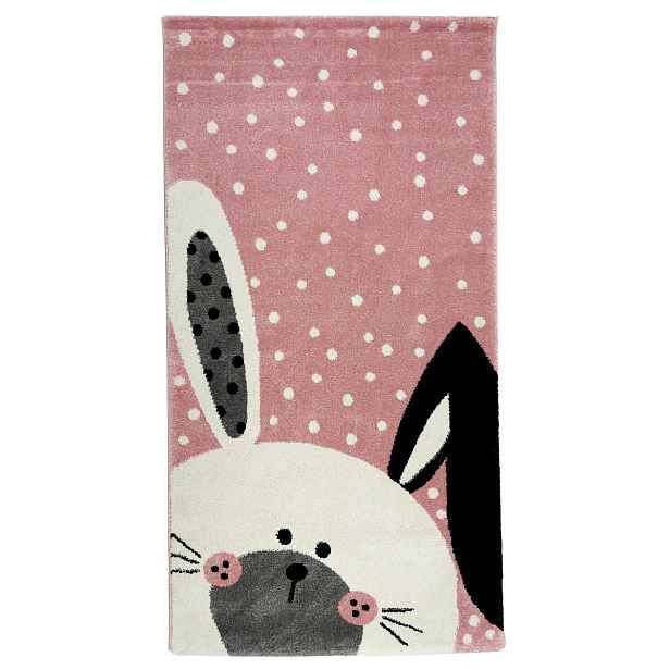 Dětský koberec Kiddo F0131 pink, 80x150, růžová, dětský pokoj, Vopi
