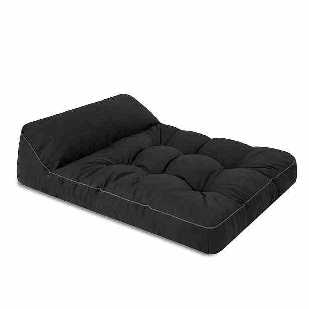 Matrace pro psy TARA se zvýšenou opěrkou hlavy černá M, L, XL Rozměr: L-98x62 cm