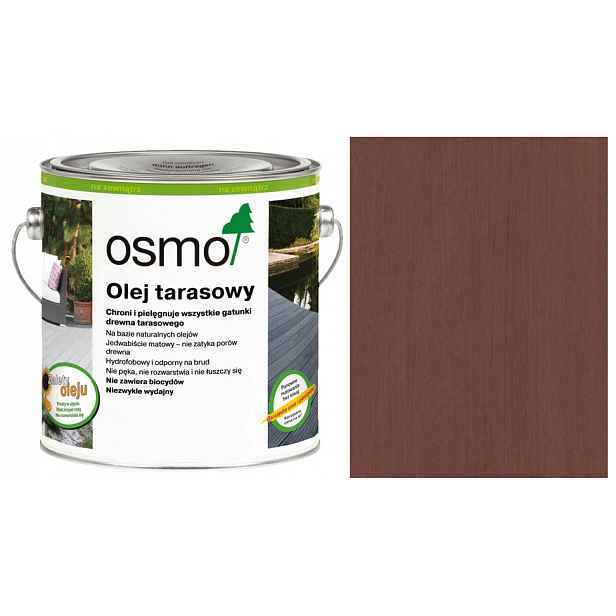Olej na dřevěné terasy zahradního nábytku Osmo Massaranduba 014 0,75L
