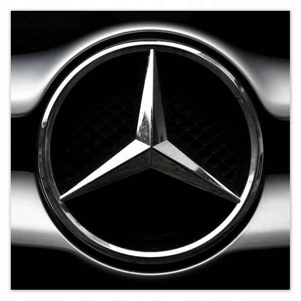Plakáty 140x140 Mercedes Černobílé Bw