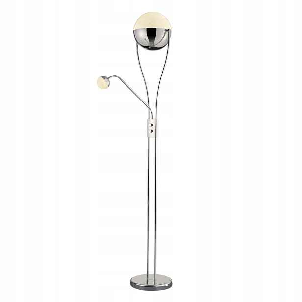Stojací lampa Chris stříbrná Trio