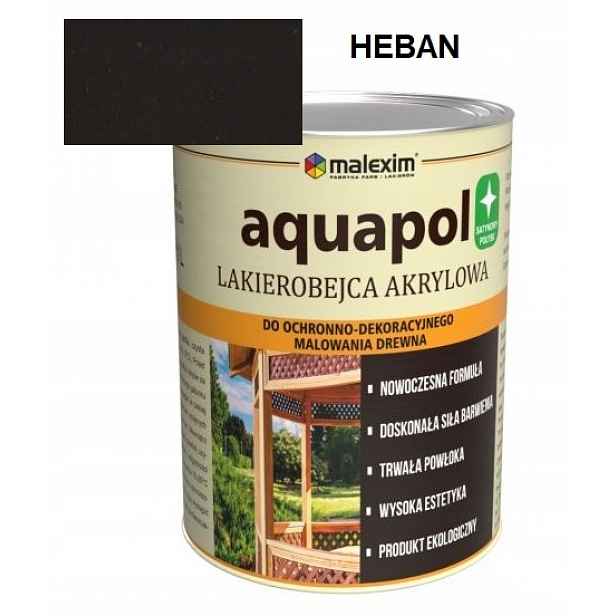 Akrylová lakovací hmota na dřevo 2,5L Heban