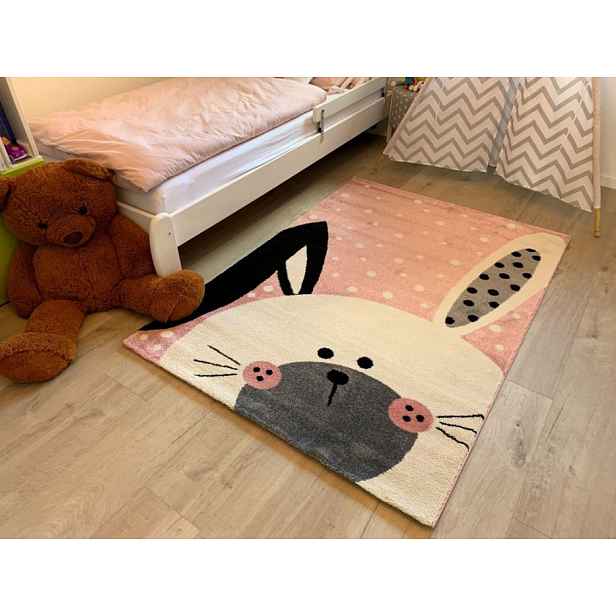 Dětský koberec Kiddo F0131 pink, 120x170, růžová, dětský pokoj, Vopi