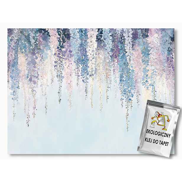 Fototapeta Flizelina Akvarel Zahrada Stromek Květiny Wisteria 416x290 130g