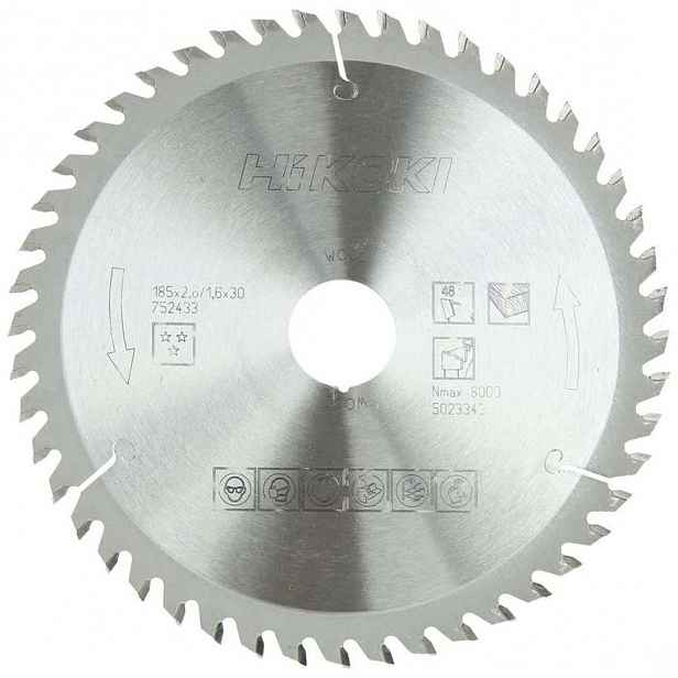 HiKOKI - Pilový kotouč na dřevo 185x30 mm, 48 zubů 752433
