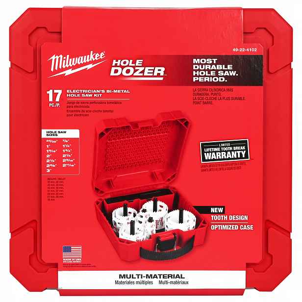 Sada děrovek do dřeva a kovu 19 22 25 29 38 mm Milwaukee Hole Dozer