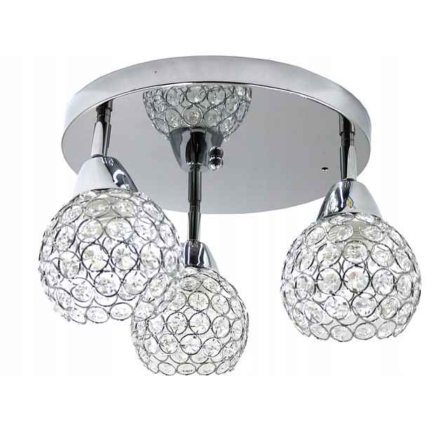 Stropní Svítidlo stropní křišťálová spotová lampa pohyblivá stínidla s krystaly pokoj