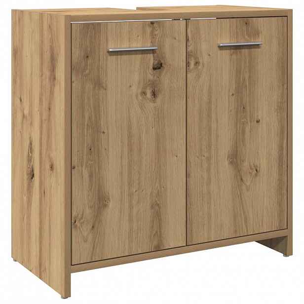 vidaXL Koupelnová skříňka pod umyvadlo dub artisan 60x33x60cm kompozit