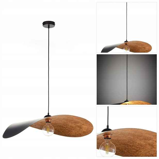 Závěsný Leaf černý design s intenzivním leskem nad barem v kuchyni Sigma Lighting