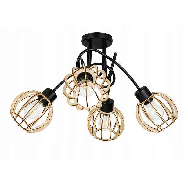 Stropní svítidlo závěsný lustr Loft stropní svítidlo Kula 4