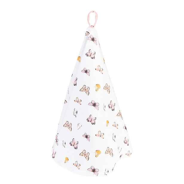 Bavlněná kulatá utěrka s motýlky Butterfly Paradise - Ø 80 cm Clayre & Eef