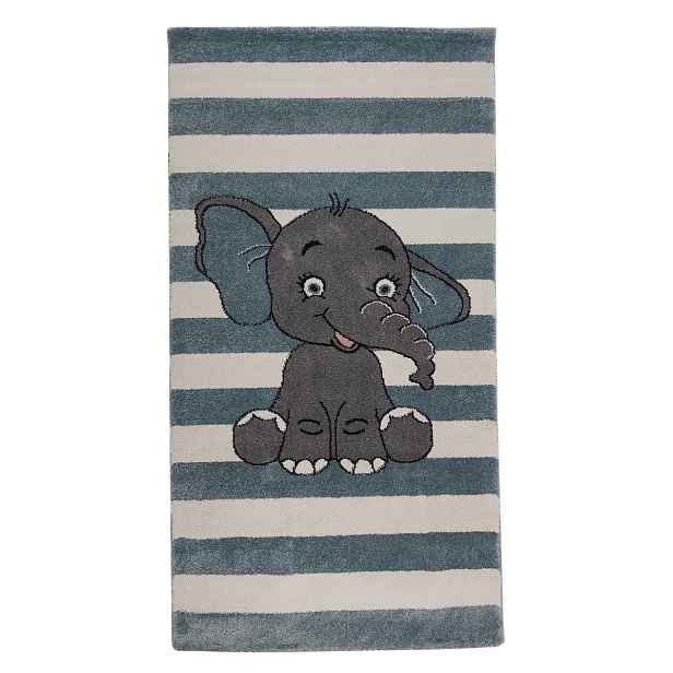 Dětský koberec Kiddo A1087 blue, 80x150, modrá, dětský pokoj, Vopi
