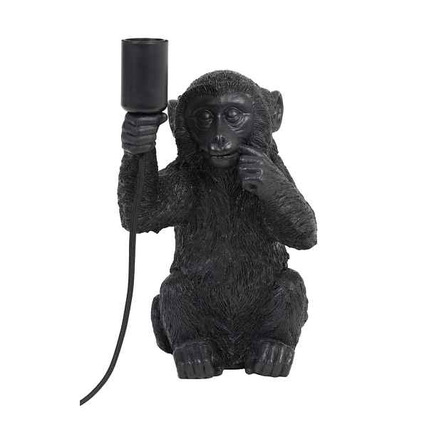 Černá stolní lampa (výška 34 cm) Monkey – Light & Living