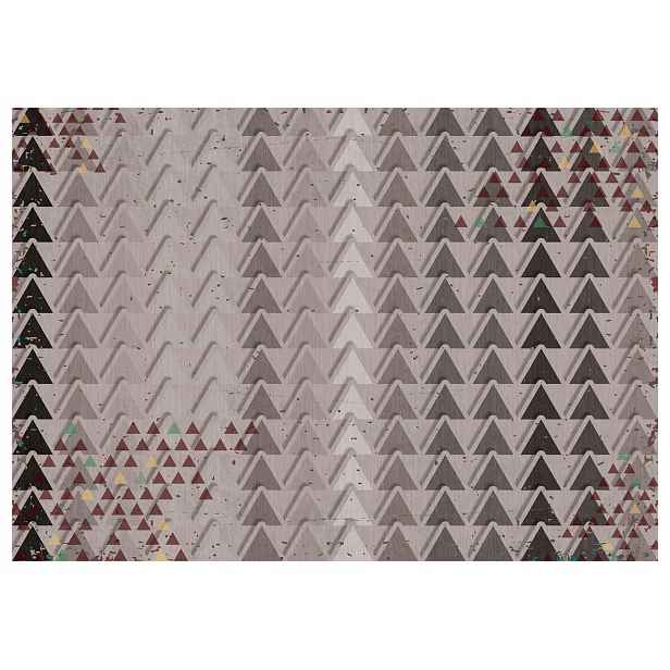 Fototapeta Geometrické retro vintage trojúhelníky béžová šedá 250x175 lepidlo
