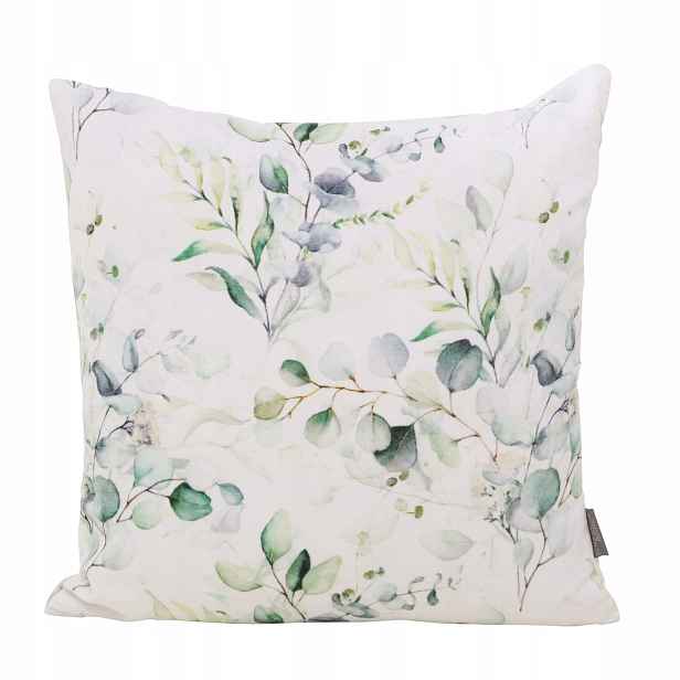 Polštář Bavlněný Se Vzorem Listů Na Zip Eukana 45X45 CM