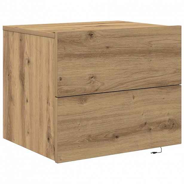 vidaXL Noční skříňka Artisanový dub 50 x 39 x 41 cm Kompozitní dřevo
