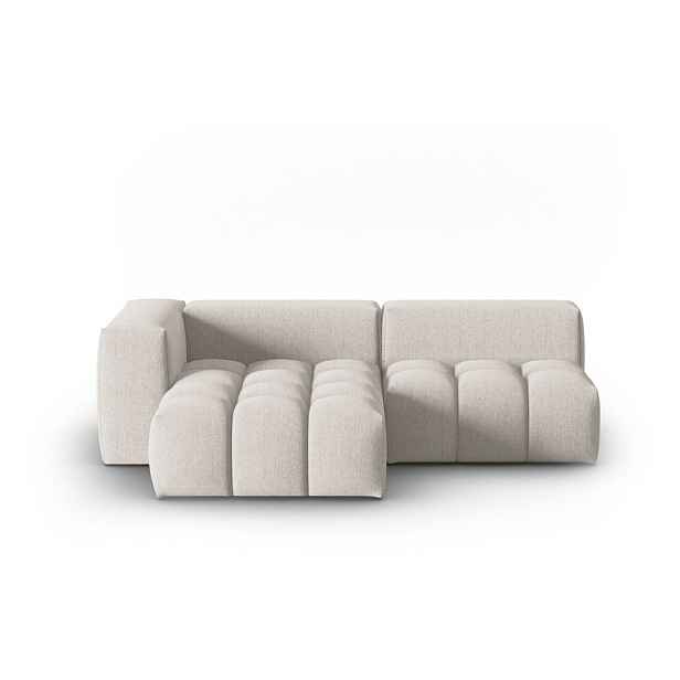 Béžová rohová pohovka (levý roh/s lenoškou) Verona – Cosmopolitan Design