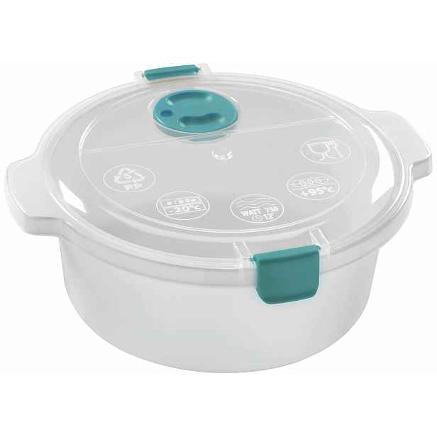 Plastová dóza do mikrovlnné trouby HEIDRUN s víkem 1,4l Varianta: TAUPE